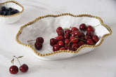 Salerno Serving Bowl - Gold